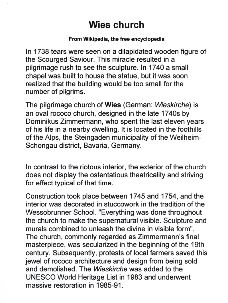 2007/04(April-May-Germany-Italy-Scotland)/09(Church of Wies-Bavaria)/1-Wies-Church-History.jpg